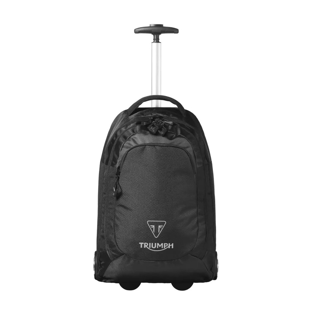 Genuine Triumph Black Roll-On Trolley Backpack MLUA24015