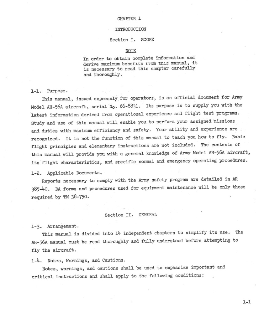 630 pg. 1971 Lockheed Army AH-56A Cheyenne Prototype Operator On Data CD