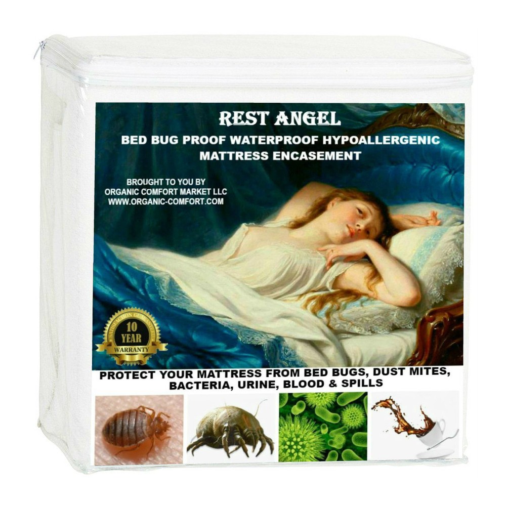 Waterproof Bed bug Proof Hypoallergenic Mattress Encasement. KING 9 & 12" Deep