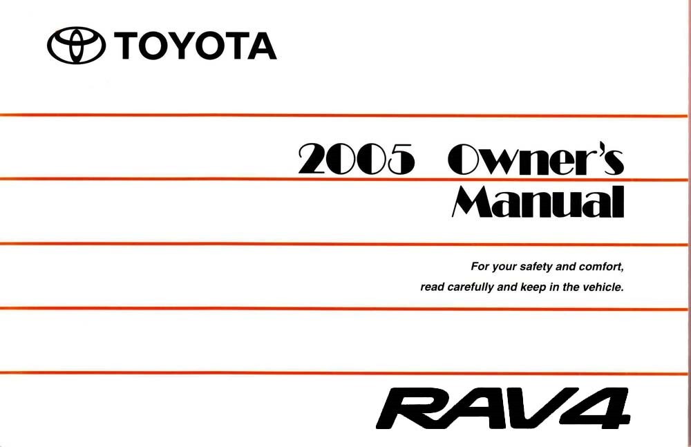 2005 Toyota RAV4 Owner's Manual