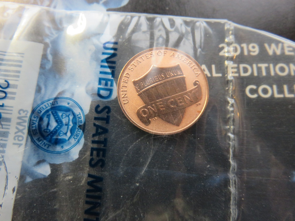 2019 W Lincoln Penny Reverse Proof 1C