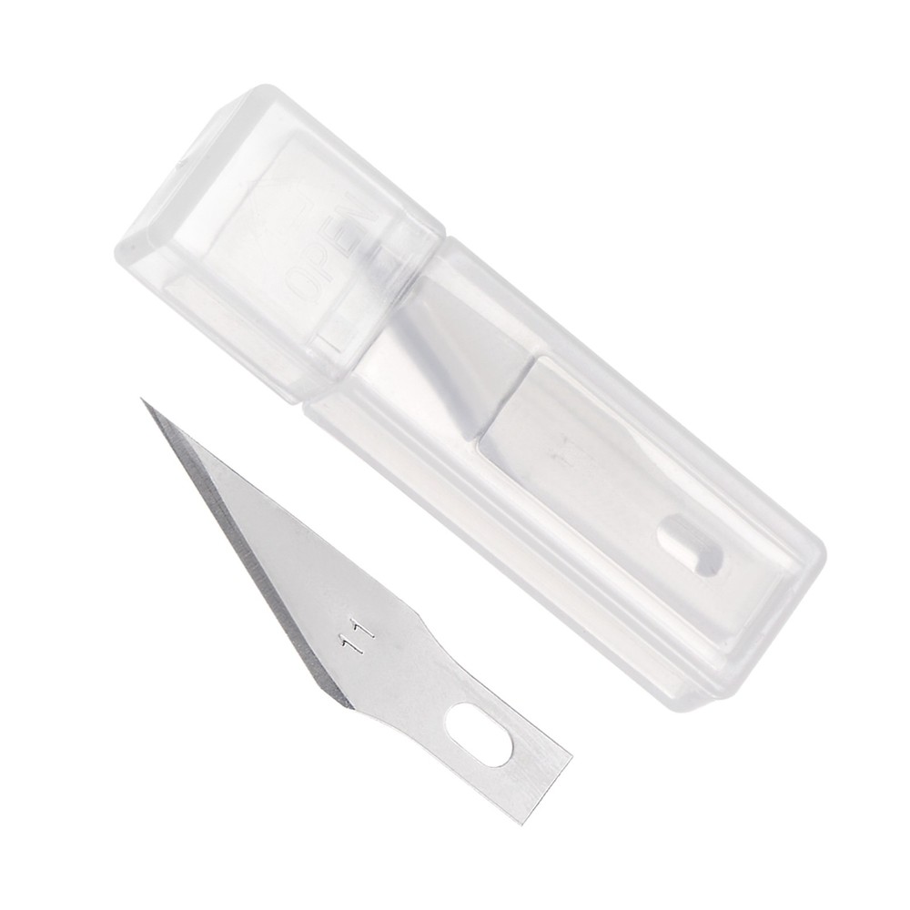 100pcs Craft Hobby Blades #11 Sharp Corners Replacement Cutting Blade for Art