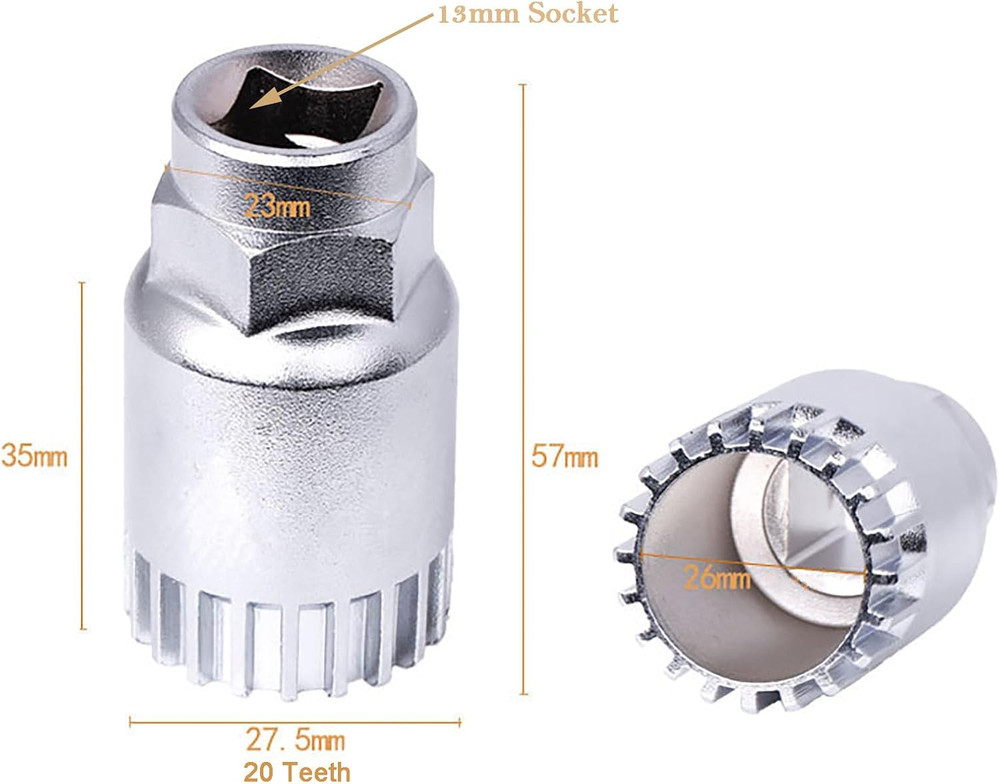 Bike Crank Removal Tool, Bicycle Crank Puller, Bottom Bracket Removal Tool for E