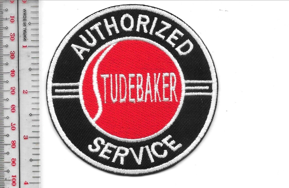 Retro Automobile USA Studebaker Authorized Service Patch South Bend NO TARIFF