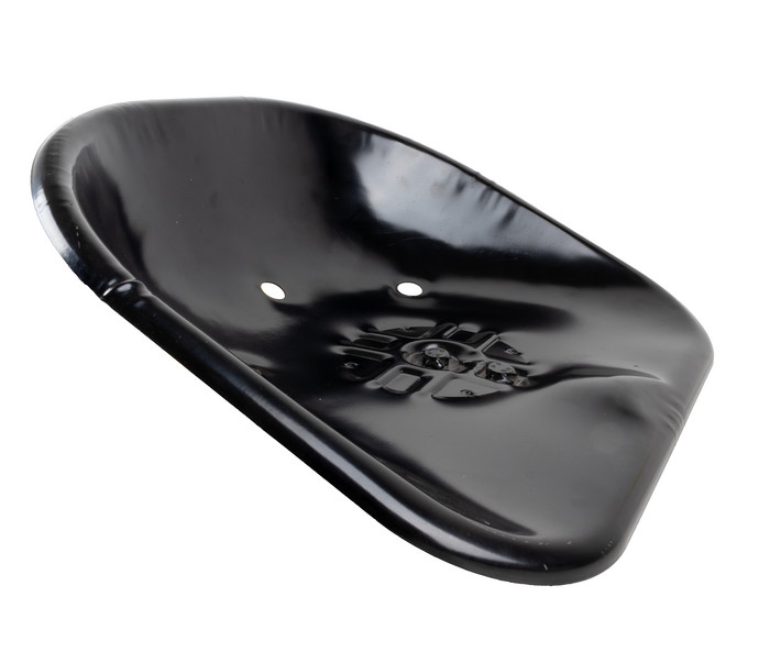 Fixed Rounded Seat For Tractor In Medium Painted Black Sheet Metal