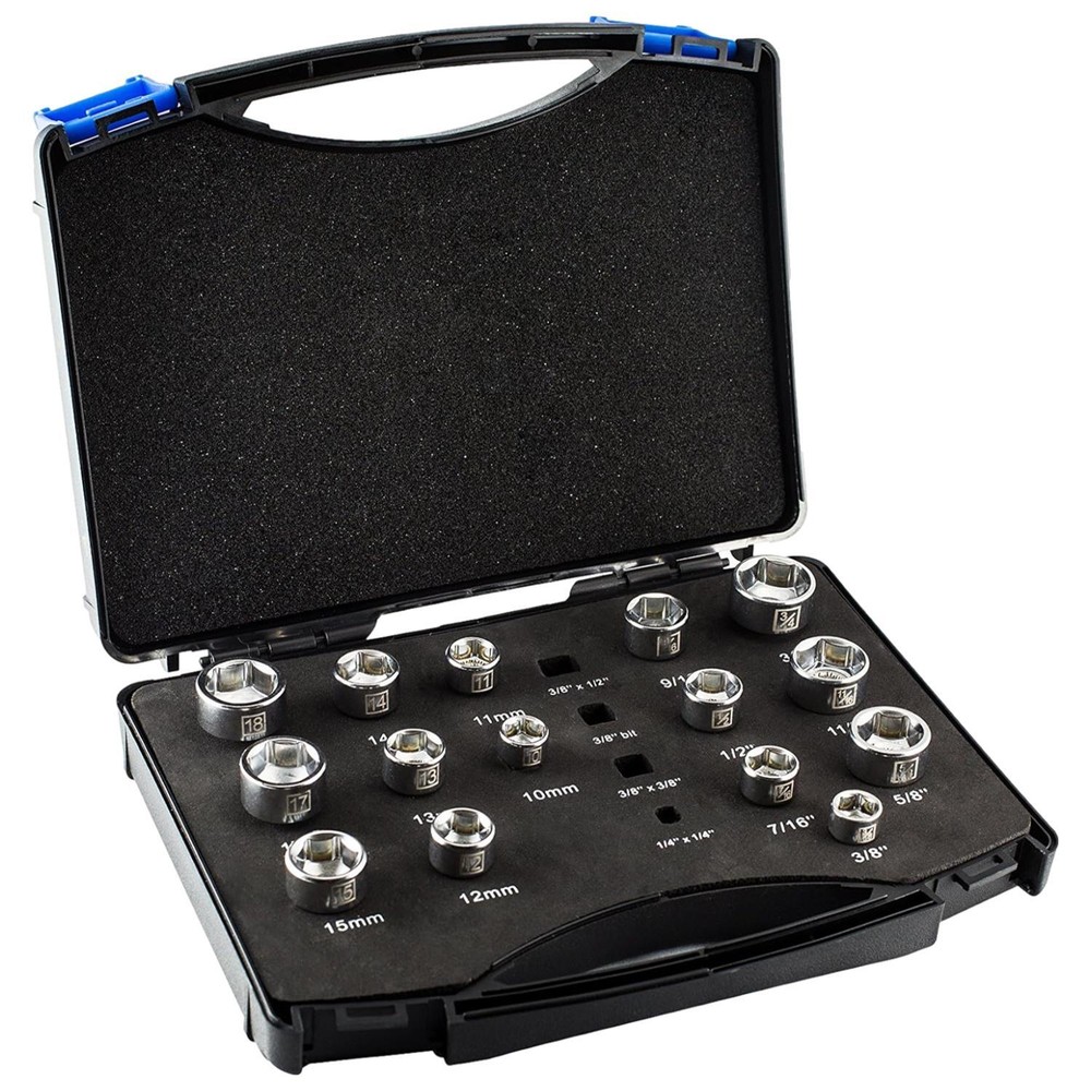 Tite-Reach 3/8" Pro Socket Extension Wrench & Socket Set Combo Pack