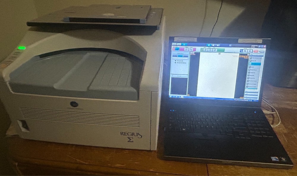 Konica Sigma CR Imaging System W/Laptop loaded vet software