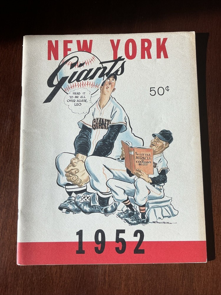 1952 New York Giants Baseball Yearbook