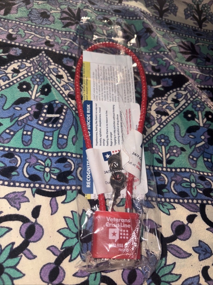 Secure Firearm  Gun Cable Lock & 2 Keys