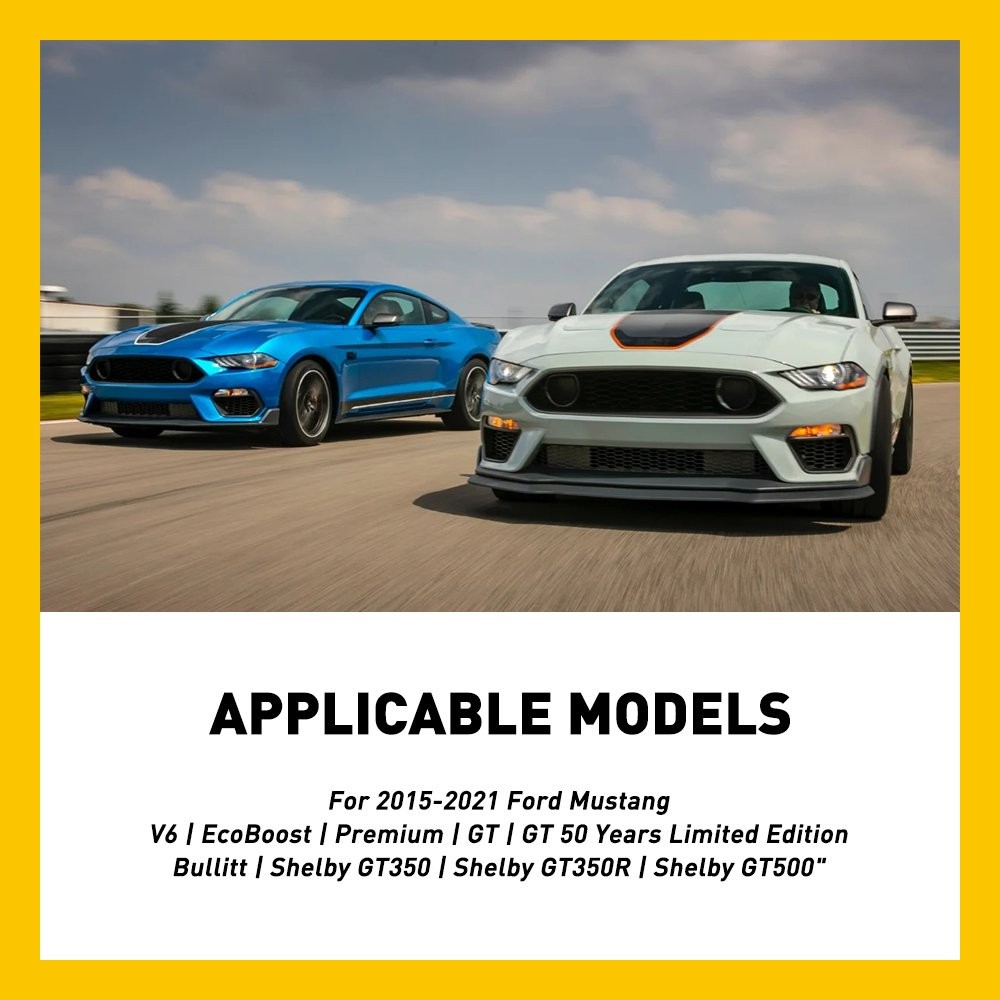 For 2015-21 Ford Mustang WHITE BRIGHTEST LED License Plate Housing Light Pair