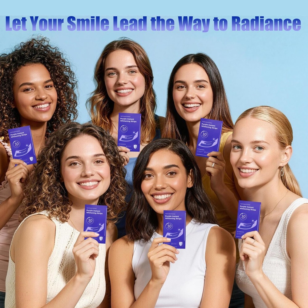 Natural Teeth whitening Strips Sensitive White Strips for Teeth whitening-7 D...