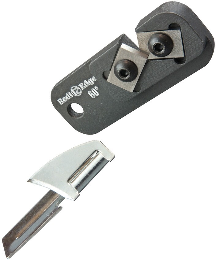 Redi Edge Dog Tag Sharpener 60 Degree Inclusive Angle Black Aluminum Handle