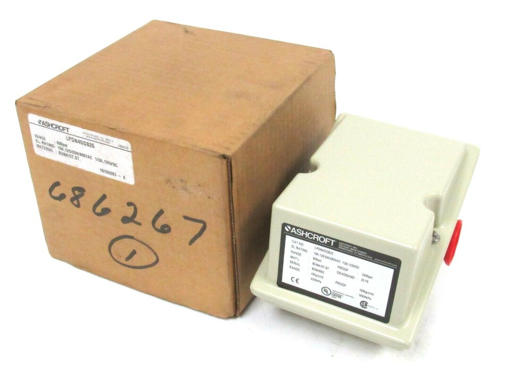 NEW ASHCROFT LPDN4GGB25 PRESSURE SWITCH