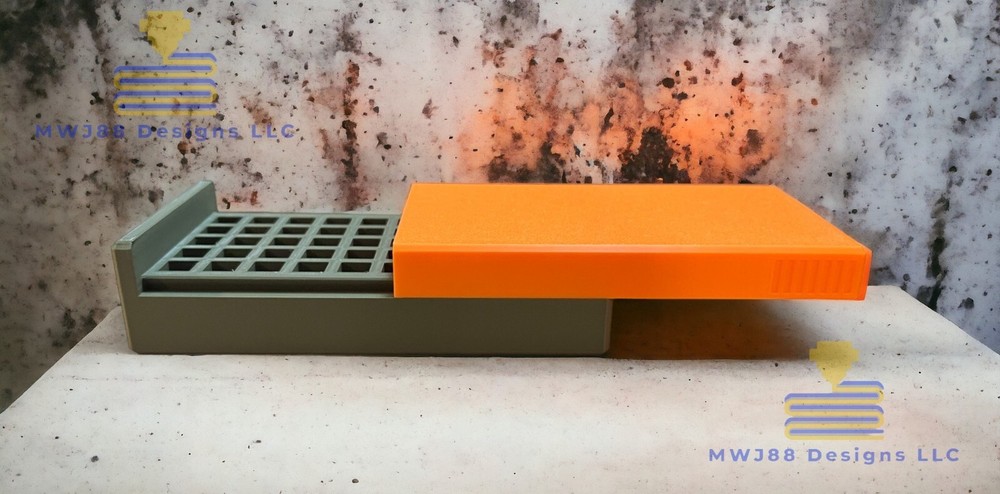 Multi Color Sliding 9mm Ammo Storage Box Case - 50rd Round - Multiple Colors!