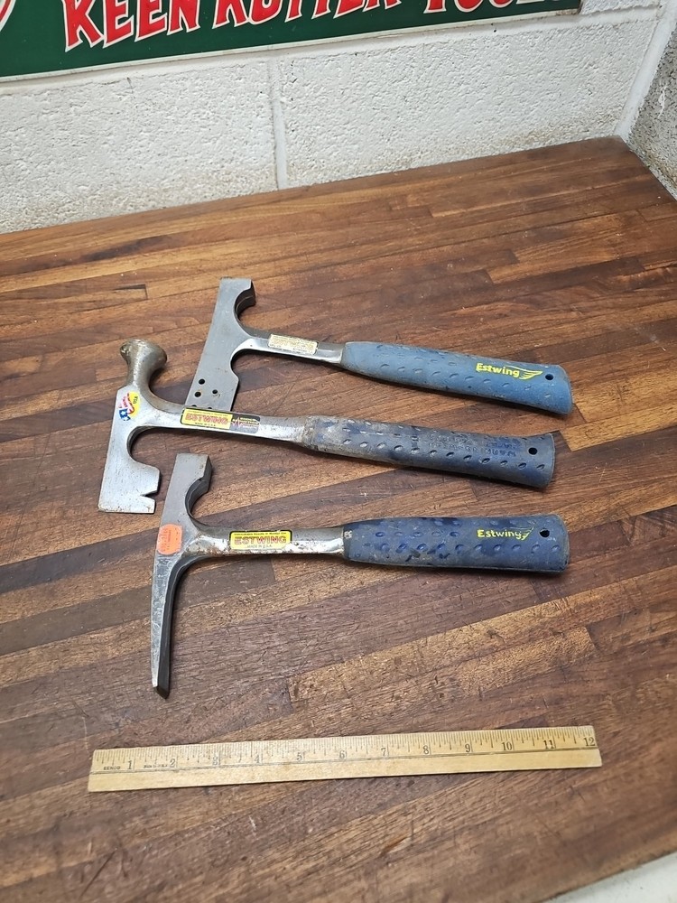 D22- 2 ESTWING Hatchets & Mason Hammer USA