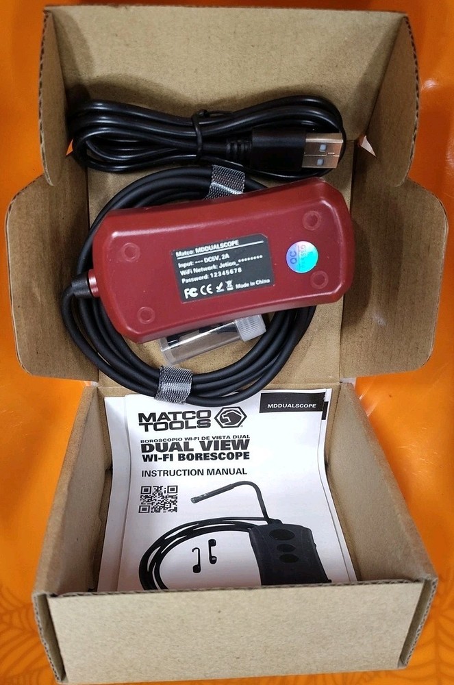 New - Never Used - Matco Dual Camera WiFi Borescope