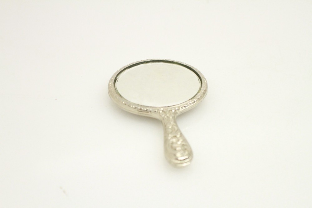 Vintage mini mirror sterling silver