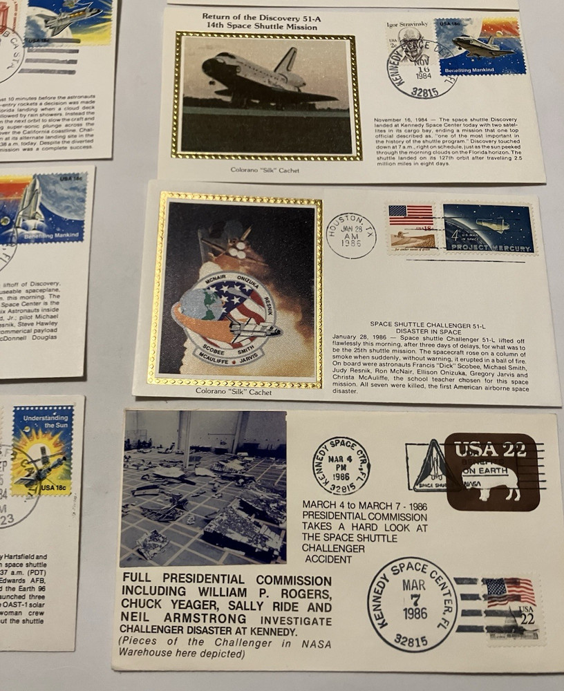 22 Space Program Covers- includes 21 Colorano Silk Cachets