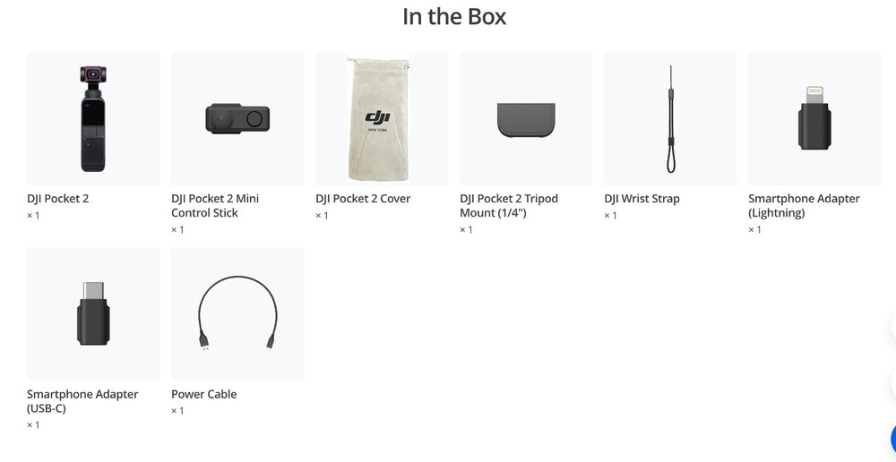 DJI Osmo Pocket 2 Handheld Gimbal Stabilizer Camera