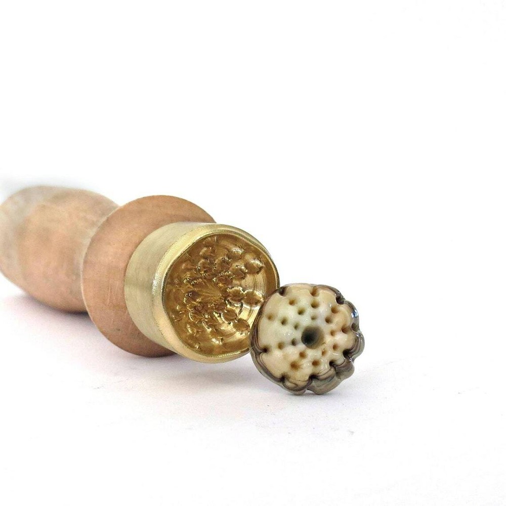 Large urchin cabochon stamp lampwork tool