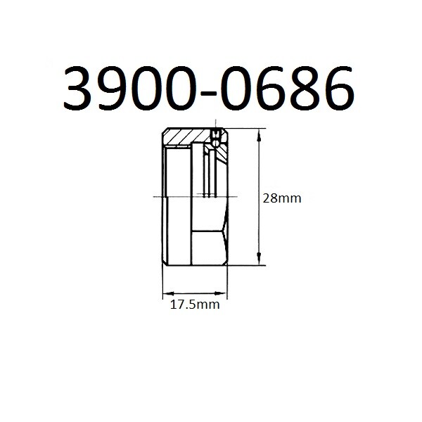 A-TYPE ER16 COLLET CHUCK NUT (3900-0686)
