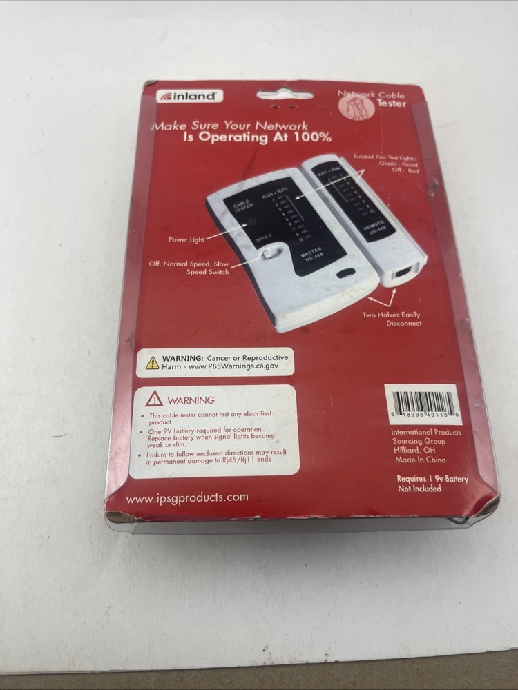 Inland Network Cable Tester + Case