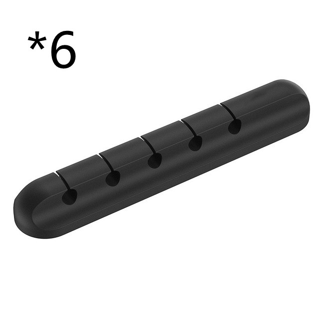 Silicone USB Cable Winder Desktop Cable Organizer Management Multipurpose Clips