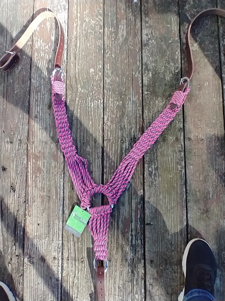 Weaver EcoLuxe Bamboo Pulling Breast Collar Pink/Charcoal