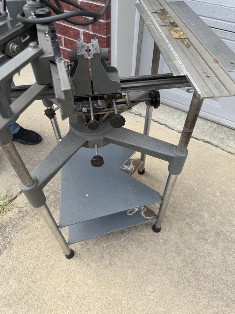 Large Hermes Engraving Machine On Stand