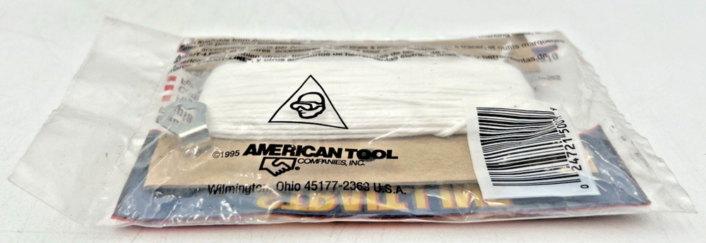 (8) AMERICAN TOOL STRAIT-LINE 64610 REPLACEMENT CHALK LINE 100' PER PACK