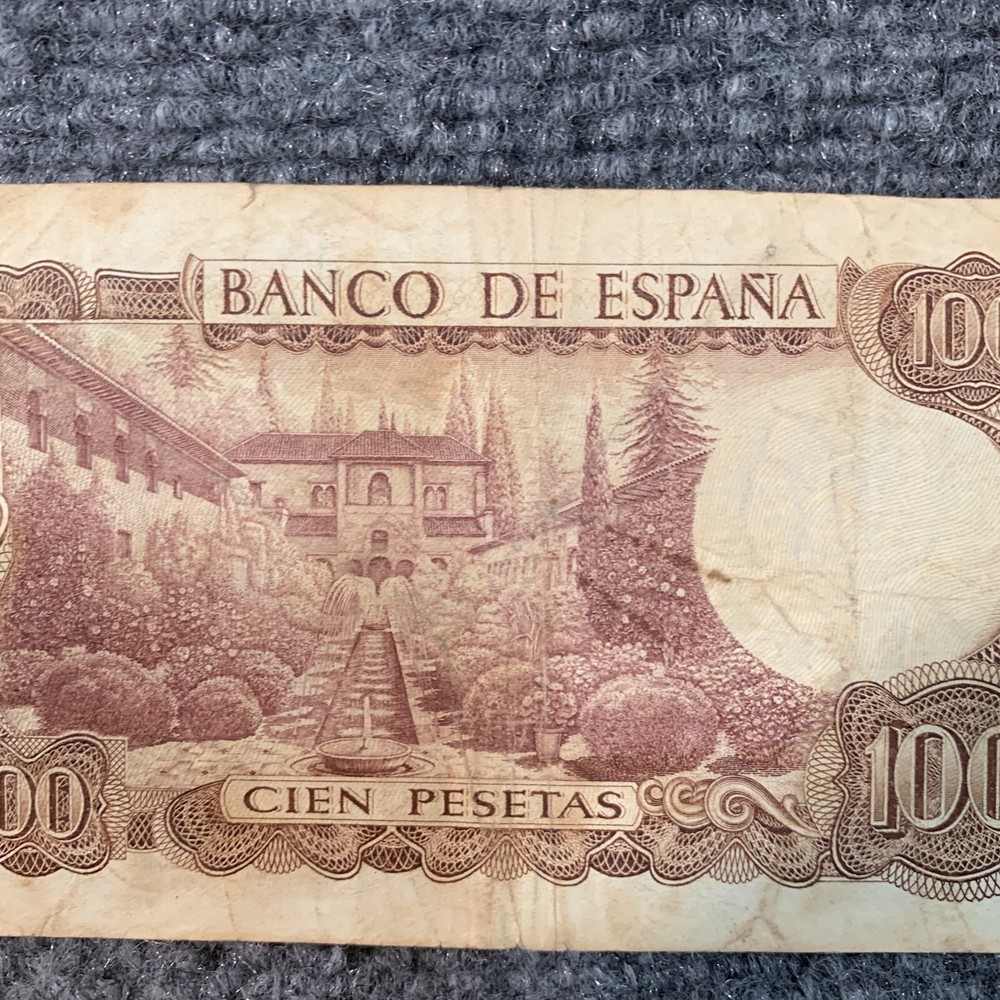 SPAIN 100 PESETAS Banknote 1970