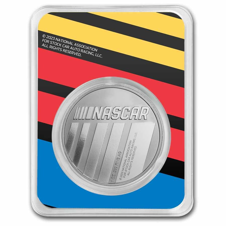 1 oz NASCAR 75th Struck Silver Round (TEP)