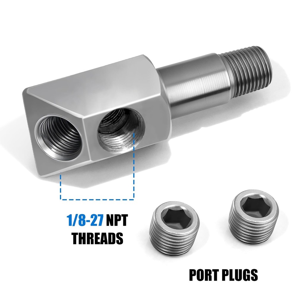 Oil Pressure Sensor Thread Adapter for Chevy Small Block Engines 305 350