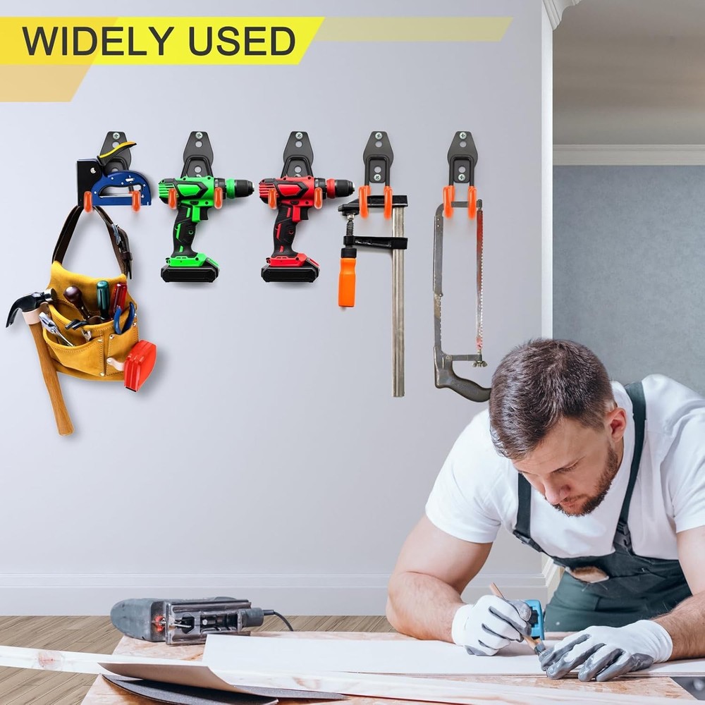 2 Pack Garage Hooks Heavy Duty Storage Organizer Medium U Hook, Black 2 pack