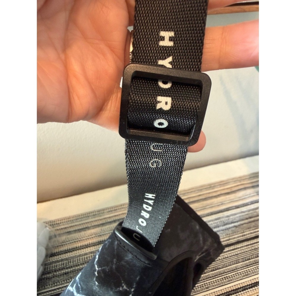 HydroJug Black Adjustable Woven Carry Strap with White Logo