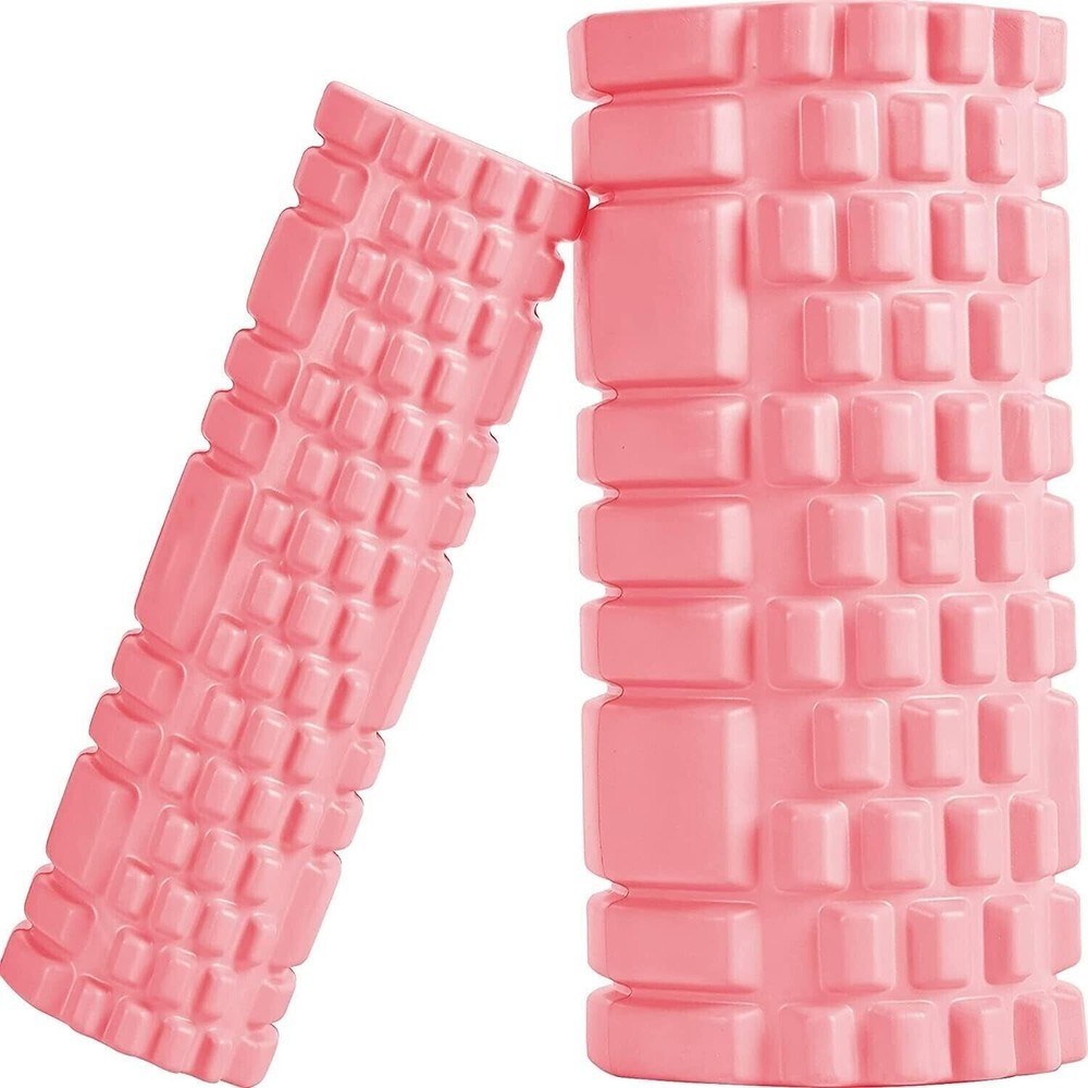 Foam Roller Set - 2 Roller (12" and 13") High-Density round Foam Roller