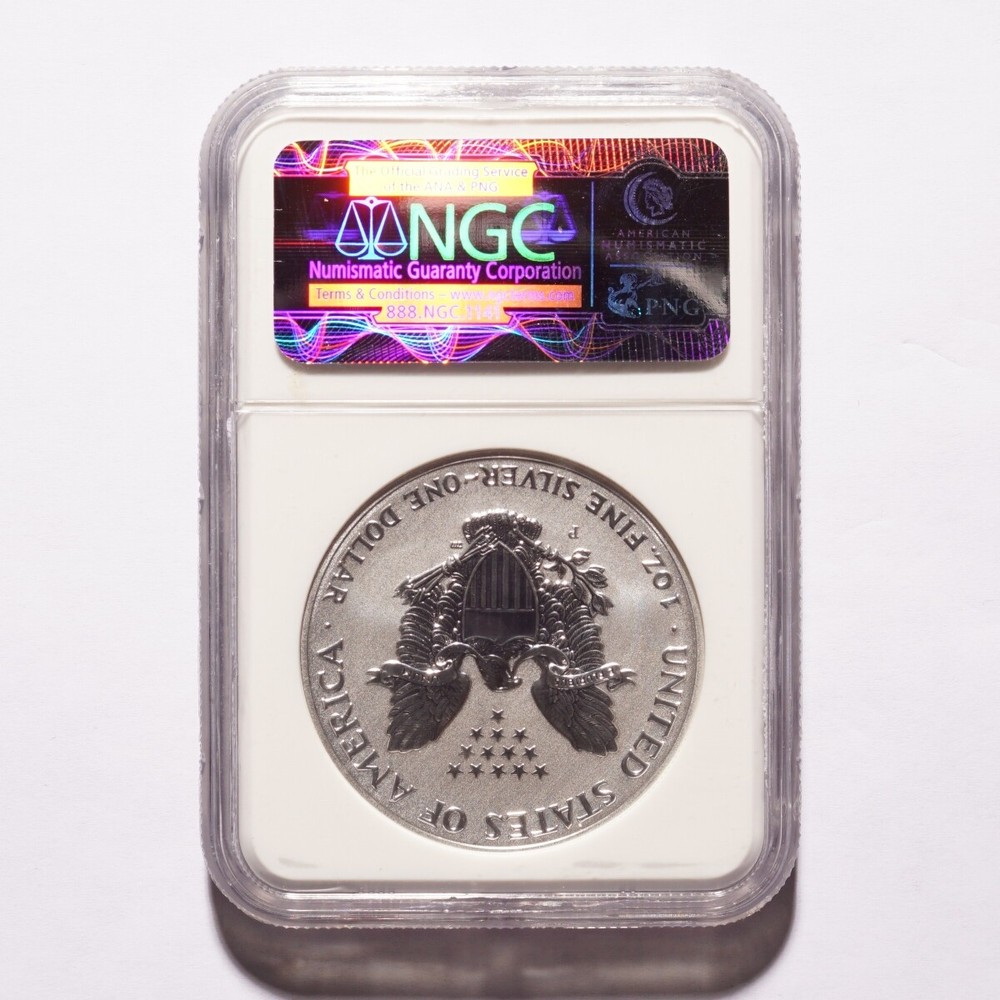 2006-P Silver American Eagle Dollar Reverse Proof NGC PF69