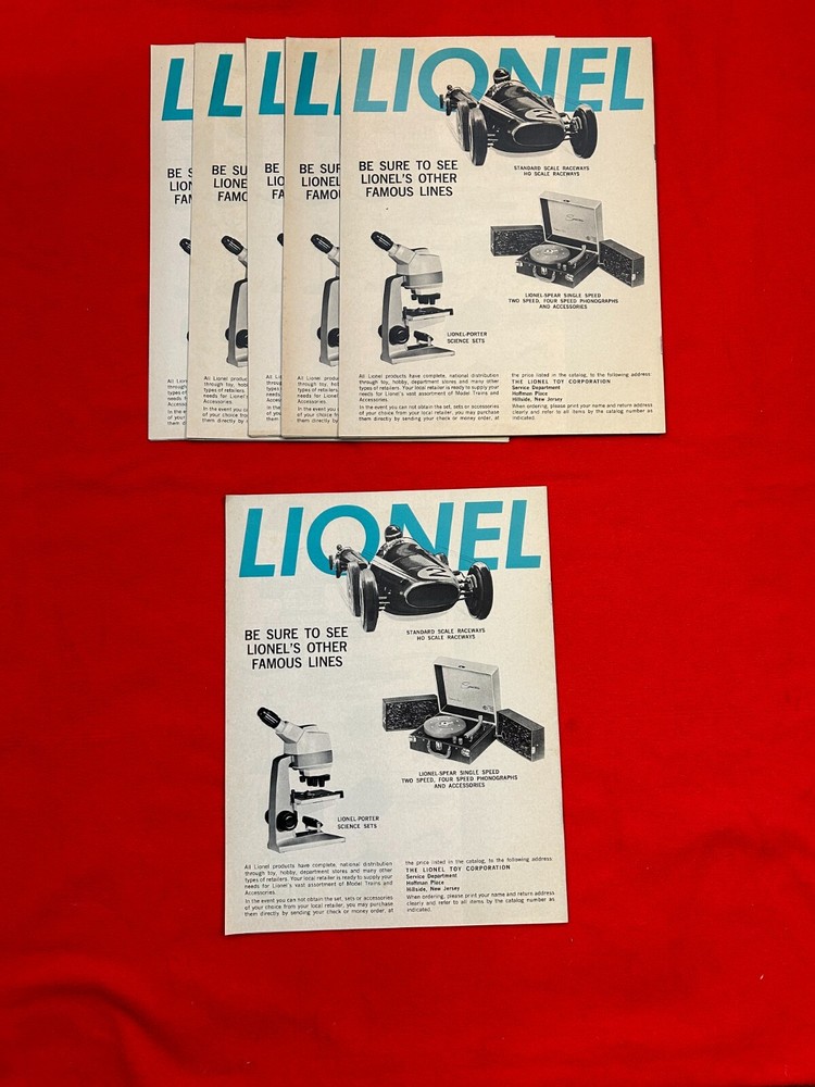 ORIGINAL LIONEL POSTWAR 1964 CONSUMER TRAIN CATALOG IN C8/9 CONDITION