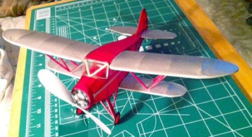 Vtg. Easy Built Models Waco   C   Kit FF-41 12" Wing Span Peanut Scale