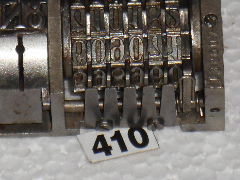 BOSTON | letterpress numbering machine | 410
