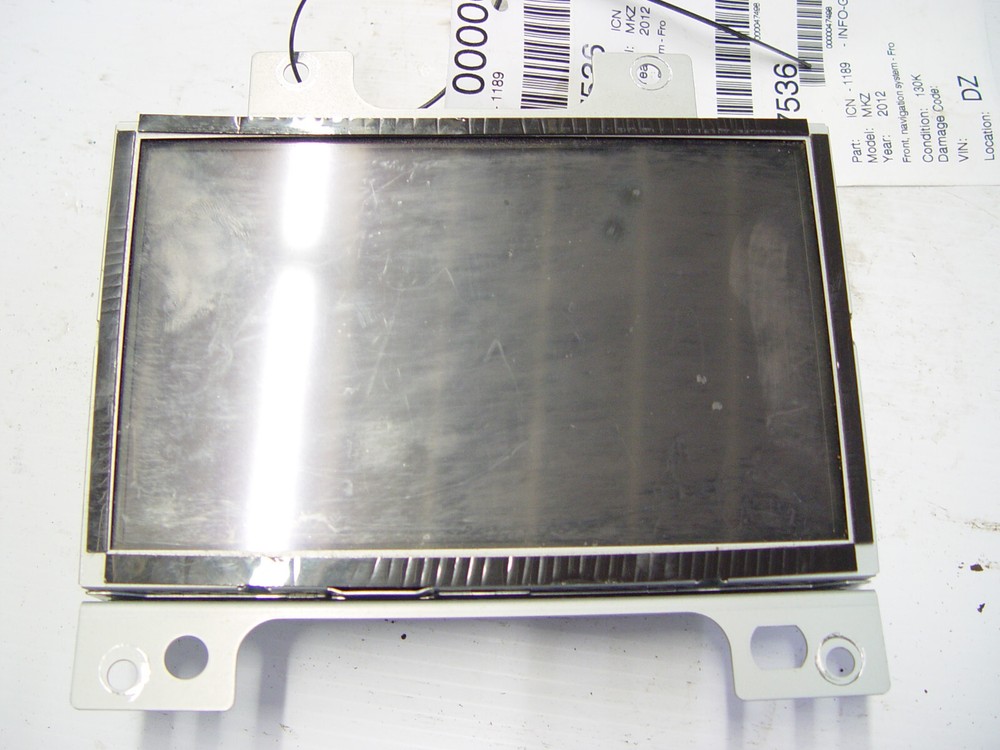 2011 2012 Lincoln MKZ Navigation Screen, BH6T10F839AC