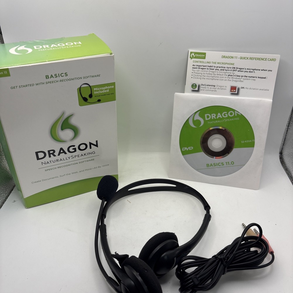 Nuance Dragon Basics NaturallySpeaking 11 Home Speech Recognition Software Micro