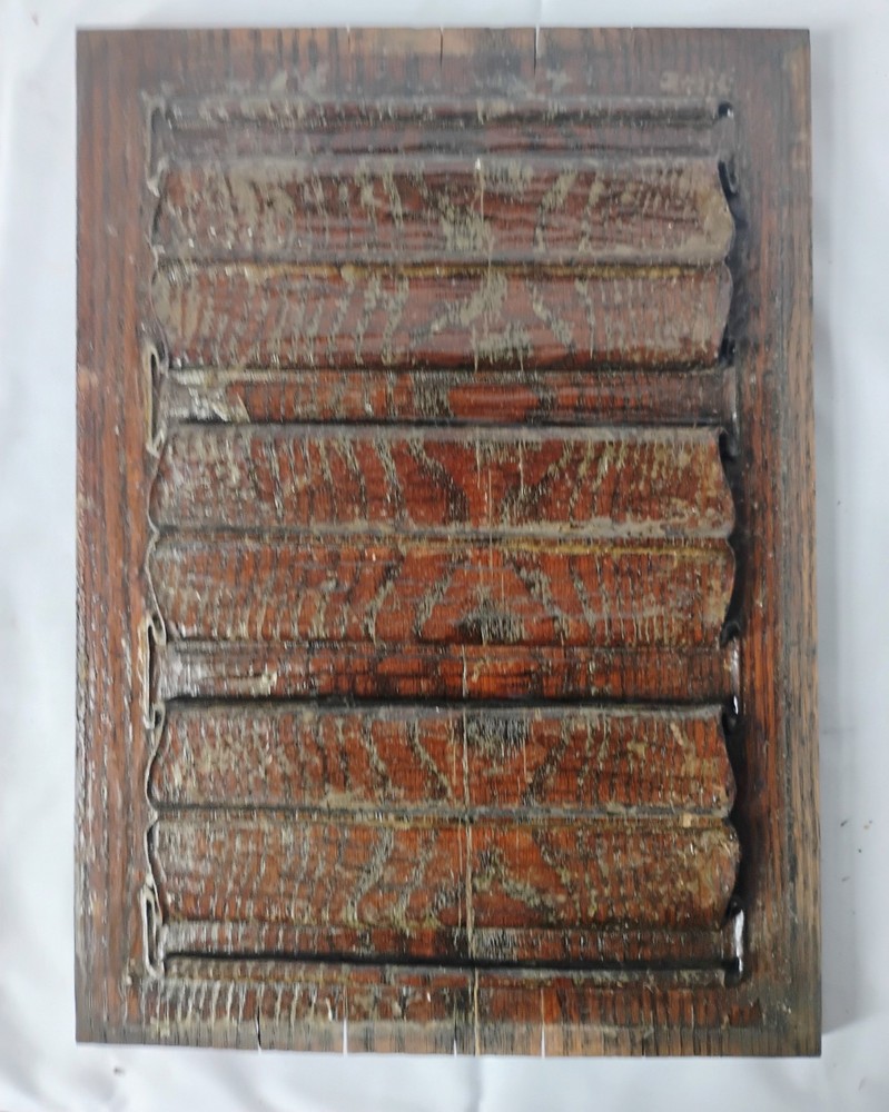Carved Antique Victorian Oak Panel