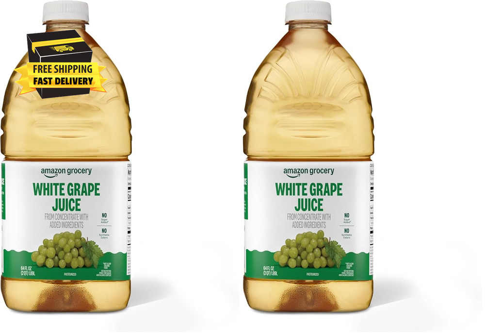 , White Grape Juice, 64 Fl Oz (Pack of 2) ⭐️⭐️⭐️⭐️⭐️