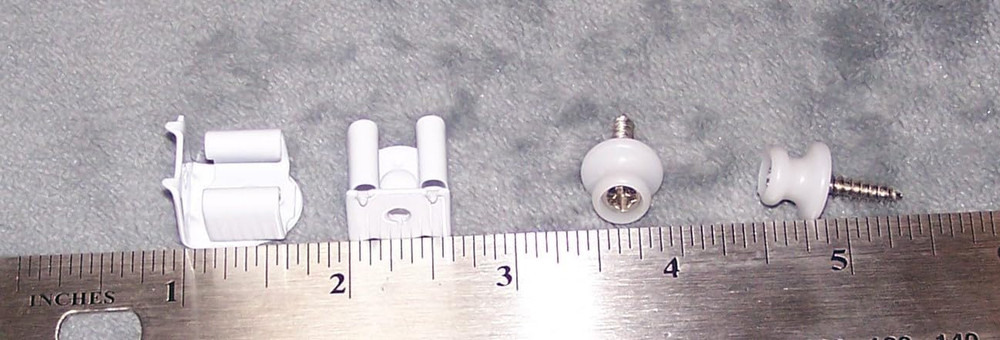 Plantation Shutter Catch/White