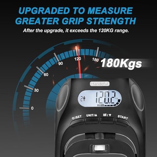 Grip Strength Tester Trainer - Dynamometer Handgrip Measurer Meter, Handheld