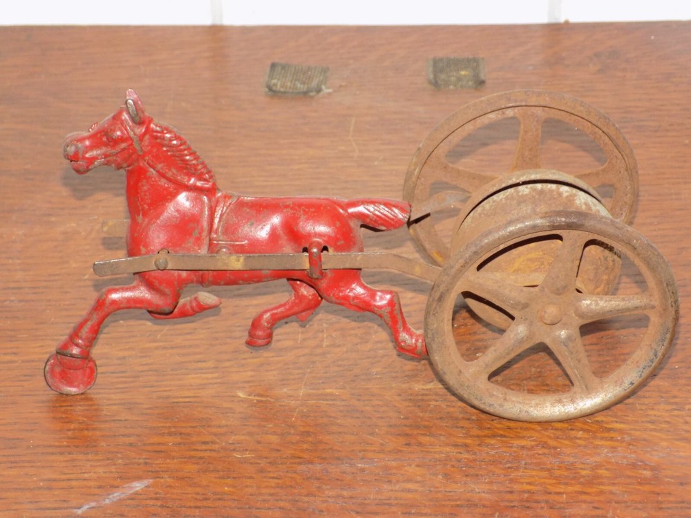 Vintage Horse and Bell Pull Toy