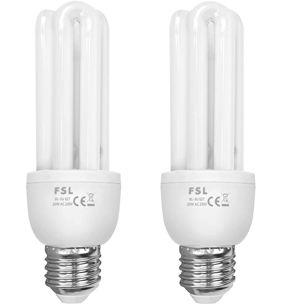 2 Pack 3U 20W Replacement Bulbs for 20W Bug Zapper with E27 Base Universal new
