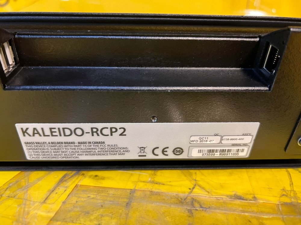 Belden Grass Valley Kaleido-RCP2 Ethernet Remote Control Panel KM Gateway Rack