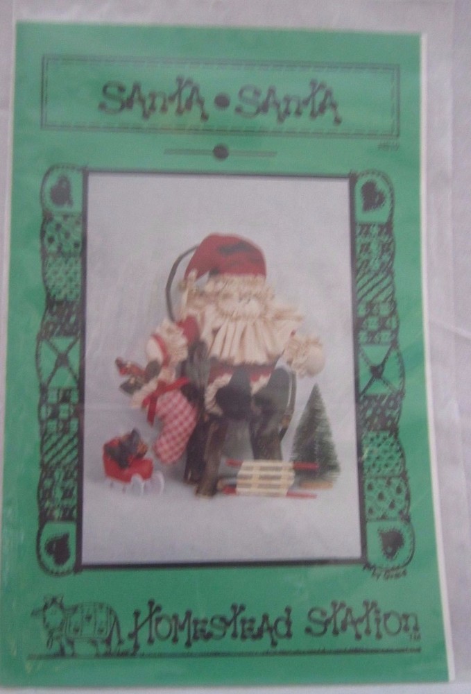 Homestead Station Santa 10" Doll Pattern #110 Fabric Pattern ONLY